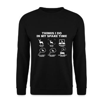 Antilope - Sweat-shirt Unisexe - noir - Devant - Alina (178cm) & Michal (187cm)