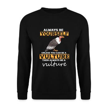 Vulture - Unisex Sweatshirt - black - Front - Alina (178cm) & Michal (187cm)