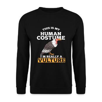 Vulture - Unisex Sweatshirt - black - Front - Alina (178cm) & Michal (187cm)