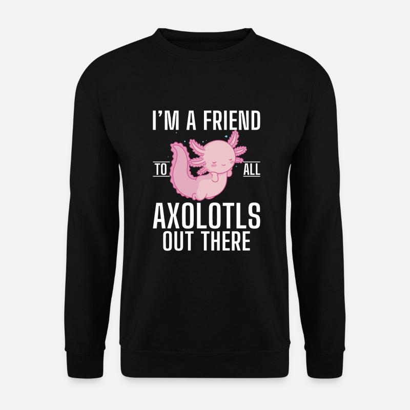 Axolotl Lover Gifts - Unisex Sweatshirt - black