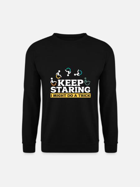 Rollstuhl - Unisex Pullover - Schwarz