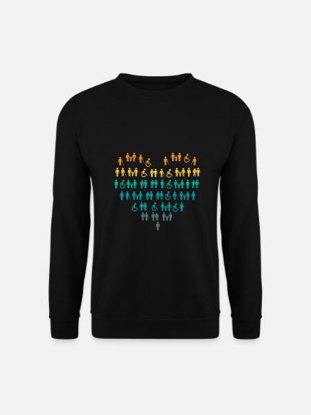 Rollstuhl - Unisex Pullover - Schwarz