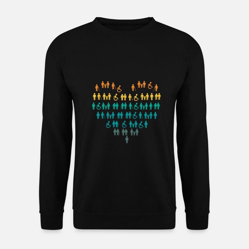 Rollstuhl - Unisex Pullover - Schwarz