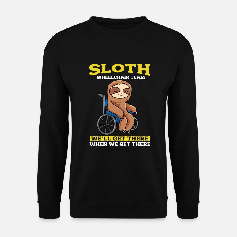 Rollstuhl - Unisex Pullover - Schwarz