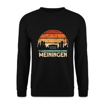 Meiningen - Unisex Pullover - Schwarz - Vorne - Alina (178cm) & Michal (187cm)