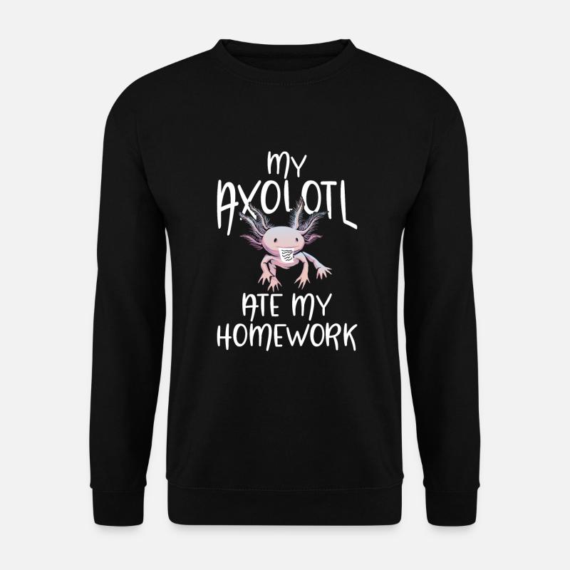 Axolotl Lover Gifts - Unisex Sweatshirt - black