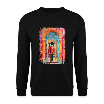 Londres - Sweat-shirt Unisexe - noir - Devant - Alina (178cm) & Michal (187cm)