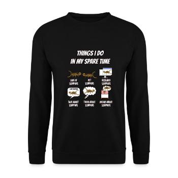 Scorpion - Unisex Pullover - Schwarz - Vorne - Alina (178cm) & Michal (187cm)