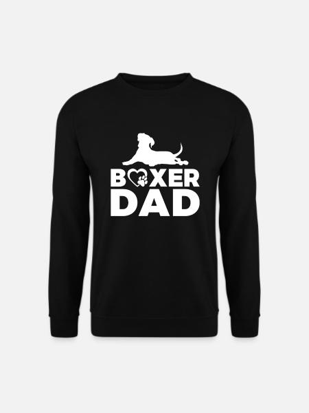 Boxer Hund Geschenke - Unisex Pullover - Schwarz