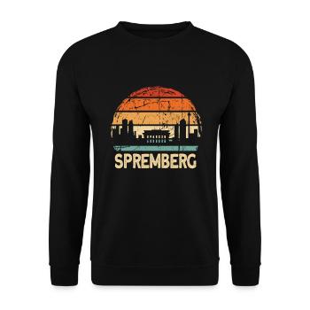 Spremberg (en anglais seulement) - Sweat-shirt Unisexe - noir - Devant - Alina (178cm) & Michal (187cm)