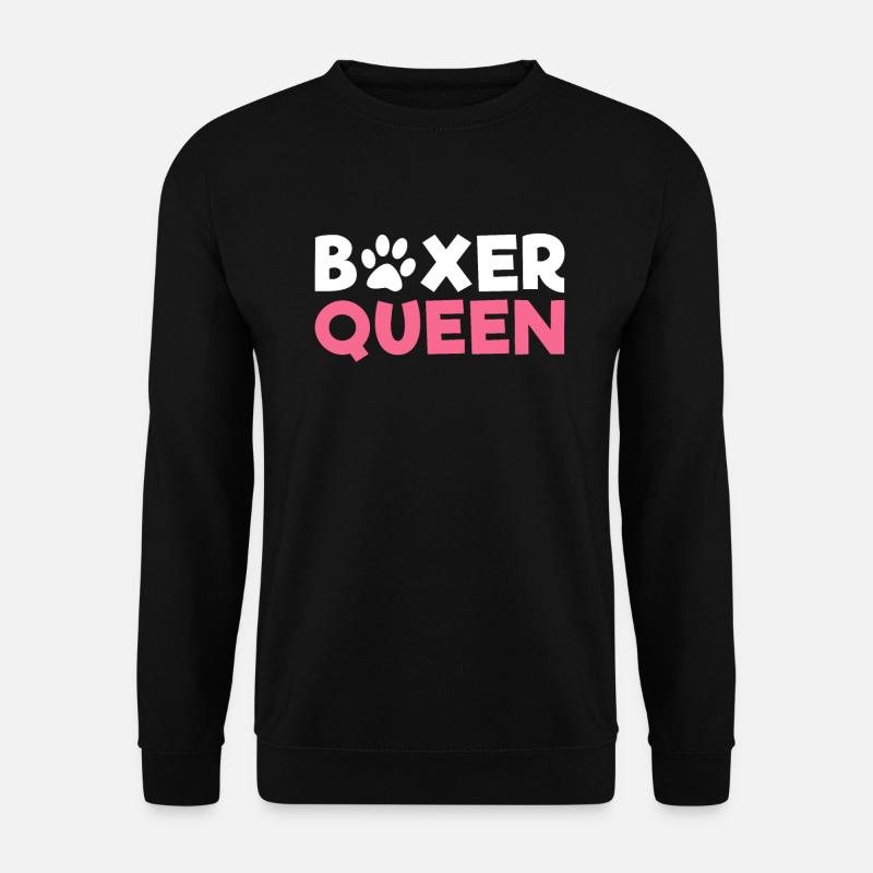Boxer Hund Geschenke - Unisex Pullover - Schwarz