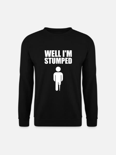Amputated Leg Prosthesis Gift - Unisex Sweatshirt - black