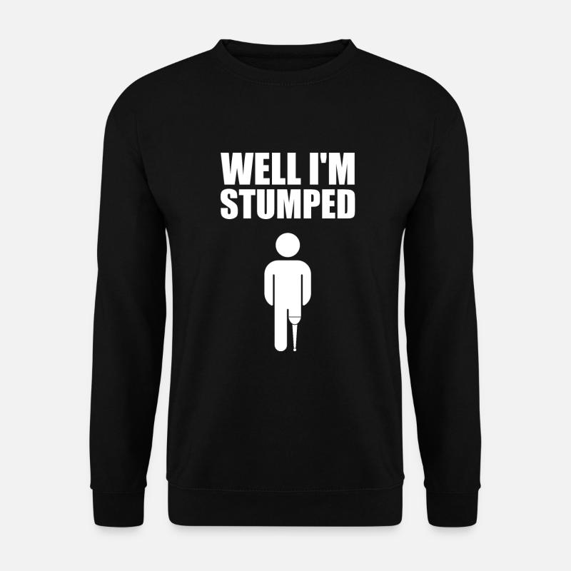 Amputated Leg Prosthesis Gift - Unisex Sweatshirt - black