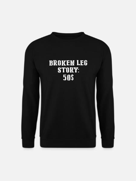 Amputated Leg Prosthesis Gift - Unisex Sweatshirt - black