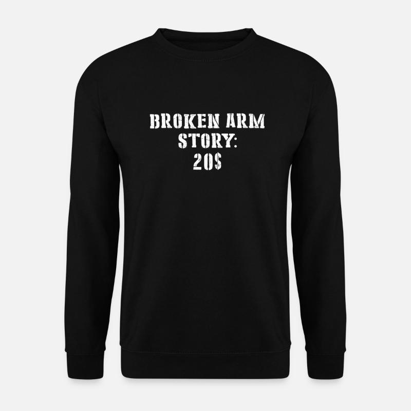 Gebrochener Arm - Unisex Pullover - Schwarz