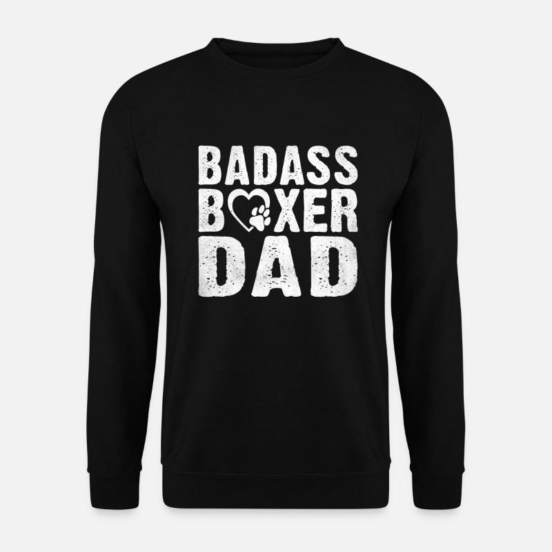 Boxer Hund Geschenke - Unisex Pullover - Schwarz