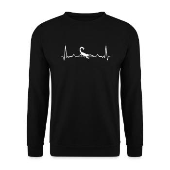 Skorpion - Unisex Pullover - Schwarz - Vorne - Alina (178cm) & Michal (187cm)