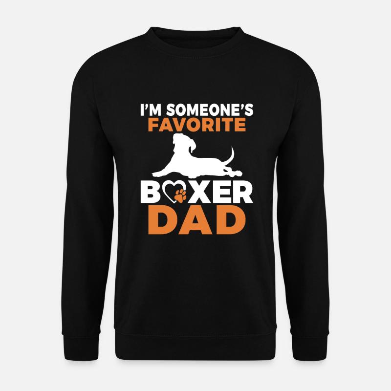 Boxer Hund Geschenke - Unisex Pullover - Schwarz