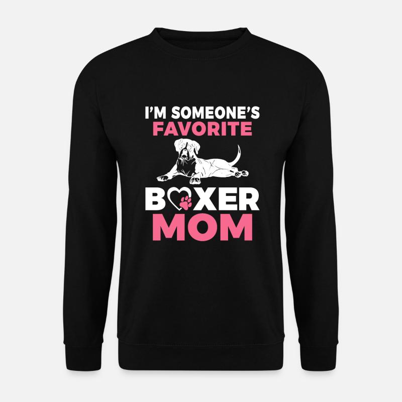 Boxer Hund Geschenke - Unisex Pullover - Schwarz