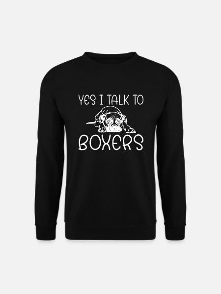 Boxer Hund Geschenke - Unisex Pullover - Schwarz