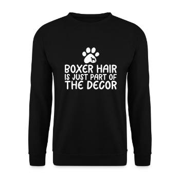 Boxer Hund Geschenke - Unisex Pullover - Schwarz - Vorne - Alina (178cm) & Michal (187cm)