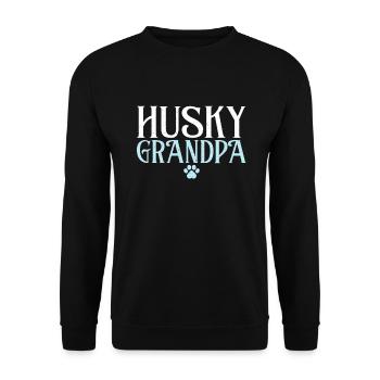 Cadeaux de chien Husky - Sweat-shirt Unisexe - noir - Devant - Alina (178cm) & Michal (187cm)