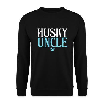 Cadeaux de chien Husky - Sweat-shirt Unisexe - noir - Devant - Alina (178cm) & Michal (187cm)