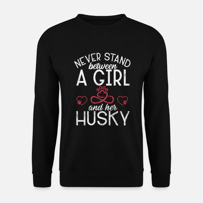 Husky-Hunde-Geschenke - Unisex Pullover - Schwarz