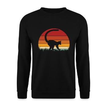 Lemur - Unisex Sweatshirt - black - Front - Alina (178cm) & Michal (187cm)