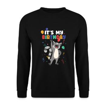 Lemur - Unisex Sweatshirt - black - Front - Alina (178cm) & Michal (187cm)