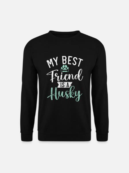 Husky-Hunde-Geschenke - Unisex Pullover - Schwarz