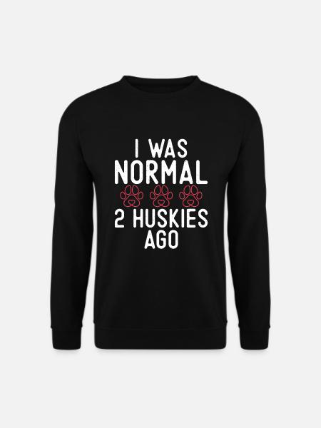 Husky-Hunde-Geschenke - Unisex Pullover - Schwarz