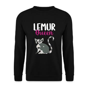Lemur - Unisex Sweatshirt - black - Front - Alina (178cm) & Michal (187cm)