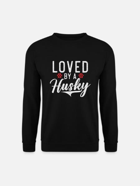 Husky-Hunde-Geschenke - Unisex Pullover - Schwarz