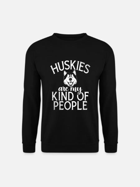 Husky-Hunde-Geschenke - Unisex Pullover - Schwarz