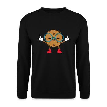 Nerd Biscuit - Unisex Sweatshirt - black - Front - Alina (178cm) & Michal (187cm)