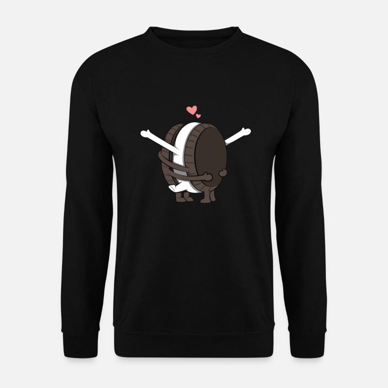 Keks-Paar Liebe - Unisex Pullover - Schwarz