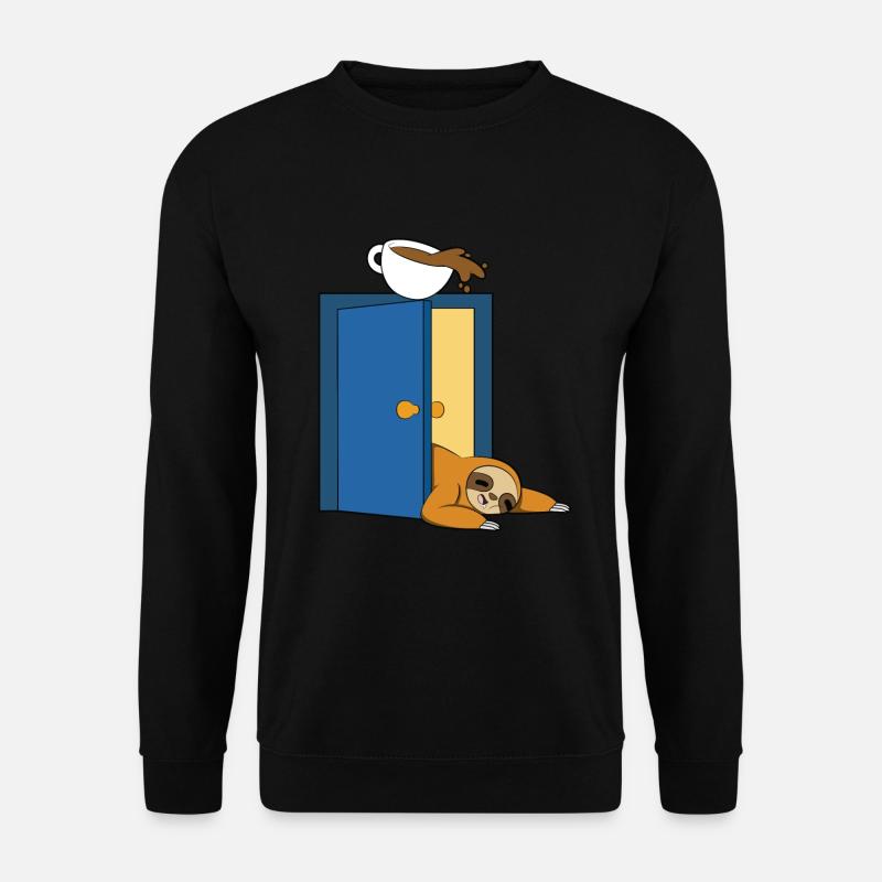 Sloth Coffee - Unisex Sweatshirt - black