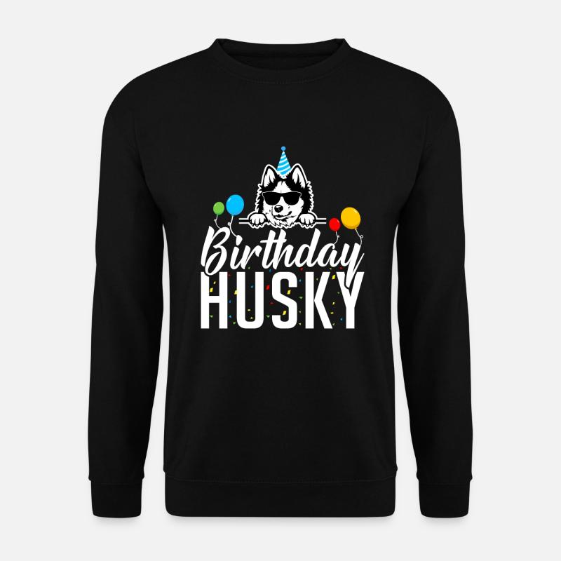 Husky-Hunde-Geschenke - Unisex Pullover - Schwarz