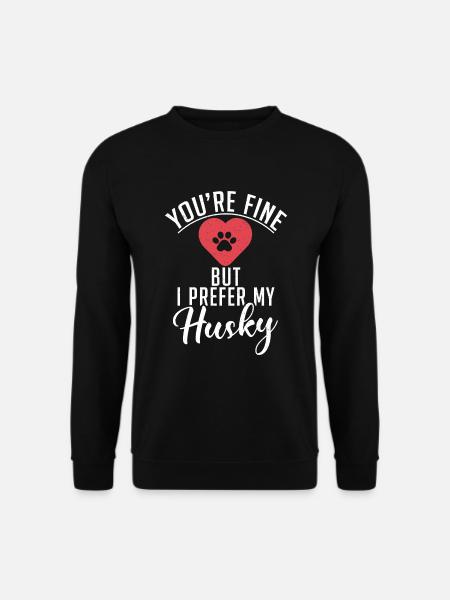 Cadeaux de chien Husky - Sweat-shirt Unisexe - noir