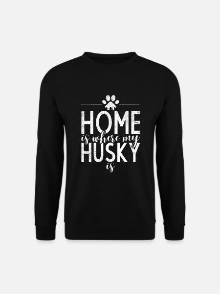 Husky-Hunde-Geschenke - Unisex Pullover - Schwarz