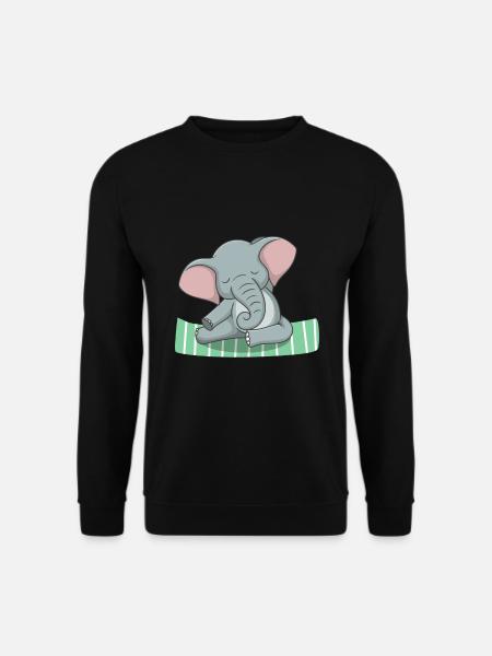 Yoga Elephant - Unisex Sweatshirt - black