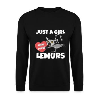 Lémurien - Sweat-shirt Unisexe - noir - Devant - Alina (178cm) & Michal (187cm)
