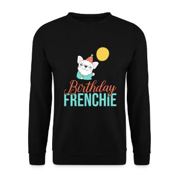Cadeaux de bouledogue français - Sweat-shirt Unisexe - noir - Devant - Alina (178cm) & Michal (187cm)