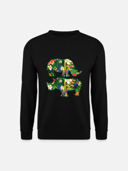 Rhinoceros - Unisex Sweatshirt - black