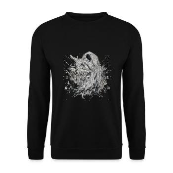 Nashorn - Unisex Pullover - Schwarz - Vorne - Alina (178cm) & Michal (187cm)