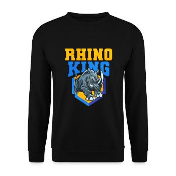 Nashorn - Unisex Pullover - Schwarz - Vorne - Alina (178cm) & Michal (187cm)