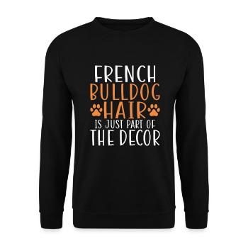 Cadeaux de bouledogue français - Sweat-shirt Unisexe - noir - Devant - Alina (178cm) & Michal (187cm)