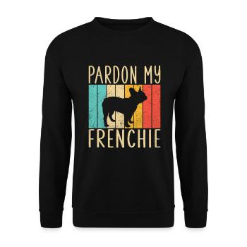 Cadeaux de bouledogue français - Sweat-shirt Unisexe - noir - Devant - Alina (178cm) & Michal (187cm)