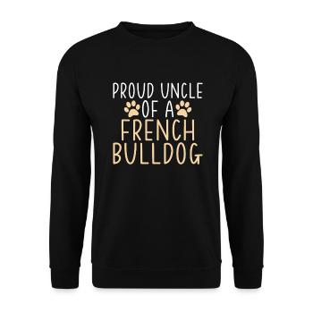 French Bulldog Gifts - Unisex Sweatshirt - black - Front - Alina (178cm) & Michal (187cm)